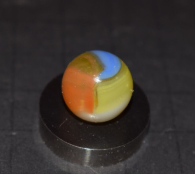  Vintage Vitro Agate Type 1  Tigers Eye  Toy Marble Size .625''=5/8''=16mm Mint