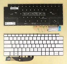For DELL XPS 9500 9510 9520 9530 9700 9710 9720 9730 Keyboard Backlit White US