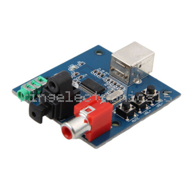 PCM2704 USB DAC to S/PDIF Sound Card Decoder Board 3.5mm Analog Output F/PC
