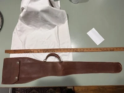 Circa 1890s leather fraternal Masonic sword case Newport RI Benjamin Downing - Image 1 of 4