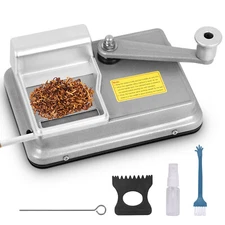 APDALE 5.5" X 8" Cigarette Making Machine Portable Tobacco Injecter Silver