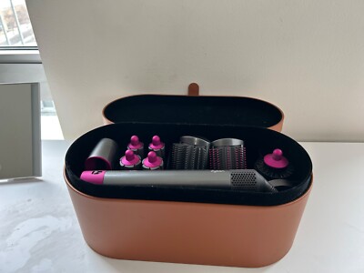 dyson airwrap complete pink  Hair curling stick, fully functional, new set Dyson Airwrap™ Complete ( Nickel/Fuchsia ) | Now Back In  main image 3