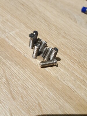 10x FHS-M5-12 Einpress-Gewindebolzen NEU Edelstahl A2