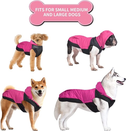 Fragralley Dog Hoodies Clothes Pet Winter Coat For Small Medium Dogs - Picture 3 of 6