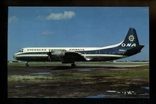Aviation Airplane Airline postcard ONA Lockheed 188C Electra AeroGem #0108
