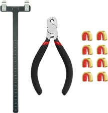 Archery Bow String Nocking PointAs Set with T Square Ruler Nocking Buckle Pliers