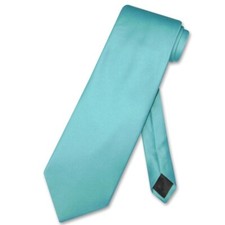 Vesuvio Napoli Solid Turquoise/Aqua Blue Men Tie