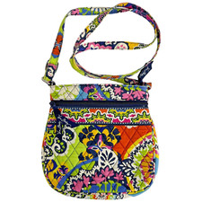 Vera Bradley Rio Crossbody Bag Purse Floral Quilted Zipper Closing Shoulder