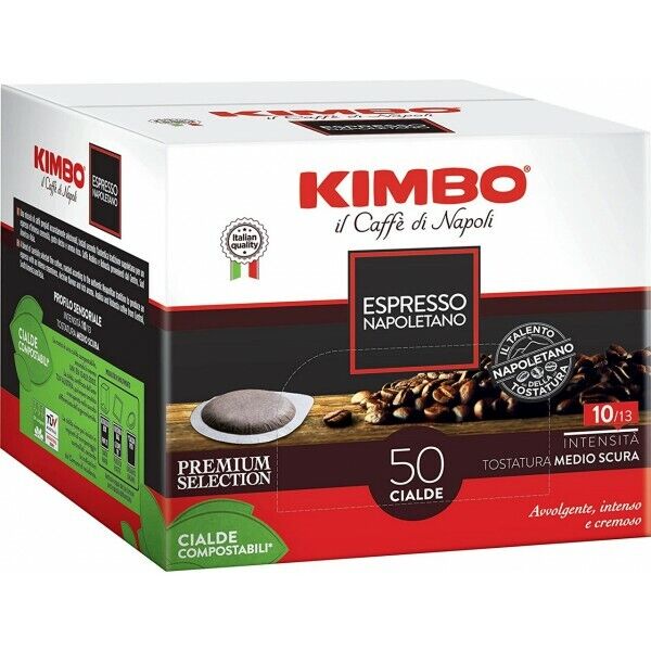 300 CIALDE compostabili filtro carta KIMBO ESPRESSO NAPOLI caffè napoletano