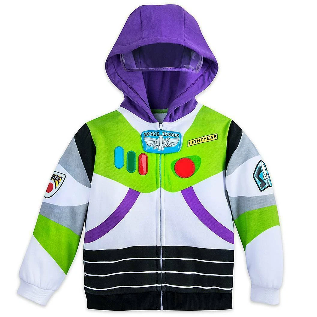 Disney Store Toy Story Buzz Lightyear Costume Hoodie Sweat Shirt