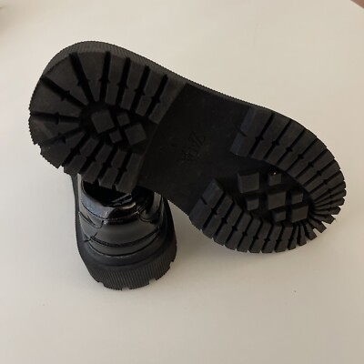 Zara Kids 29 Black Patent Leather Loafers | eBay