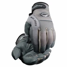 Sheep Grain Padded Palm Knuckle Protection Mechanics Gloves