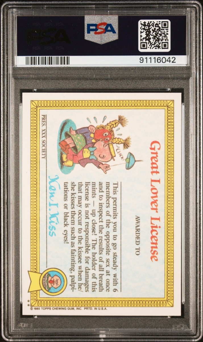 1985 Topps OS1 Garbage Pail Kids Series 1 JASON BASIN 14b Matte