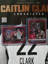 2025 Panini Caitlin Clark Chronicled Red Cracked Ice SP State of the Art No. 83