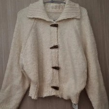 Cream Color Knit Cardigan Women's Size Free New