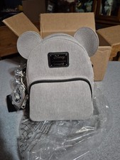 NEW Loungefly Disney Steamboat Willie Corduroy Mini Backpack 