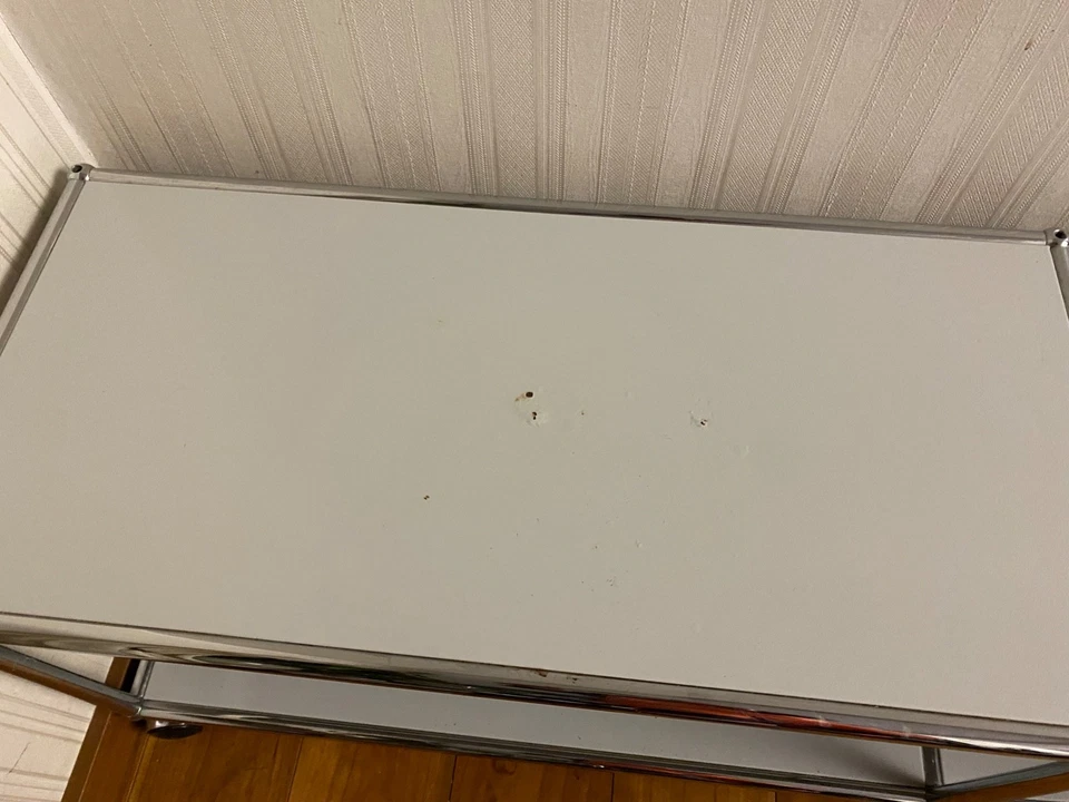 Sideboard USM Haller weiß mit Rollen und Chromgestell - Bild 2 von 4