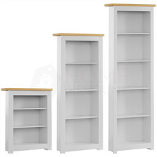 3 4 5 Tier Wooden Bookcase Shelf Shelving Tall Display Storage Wood Unit Stand