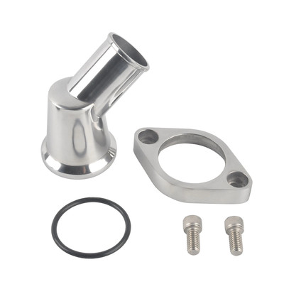 Polished 45° Swivel Water Neck Thermostat Housing For SBC BBC Chevy 350 396 454