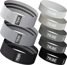 Fabric Booty Bands for Legs and Butt Workout - Resistance Bands Set 8 
