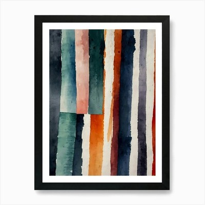 Kunstdruck ''Amerikanische Flagge'' gerahmt Wandbild Poster Leinwanddruck Bild