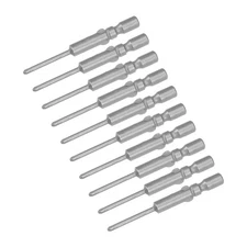 Phillips Bits 10pcs 4mm Round Shank Magnetic Cross 1.6PH00 Screwdriver Bit Set
