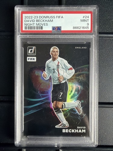 2023 Donruss Fifa David Beckham Night Moves Case Hit SSP PSA 9 #24
