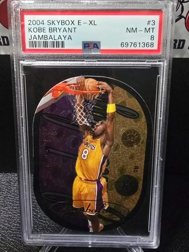2004 Skybox E-XL Jambalaya KOBE BRYANT #3 PSA 8