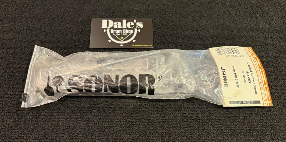 Sonor SQ2 Easy Grip Screw 130mm Bass Drum Tension Rod 3-Pack - Image 3 of 3