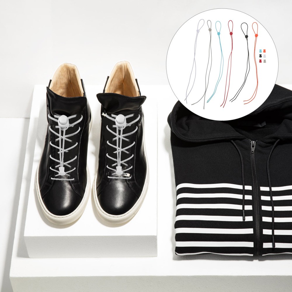 APL 6 Paia Lacci Pigri Bambino per Scarpe da Passeggio Sneakers Elasticizzate