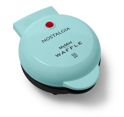 Nostalgia Mymini Personal Electric Waffle Maker 5-Inch Cooking Surface Hash