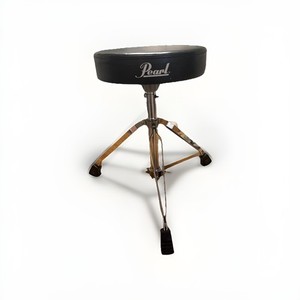 PEARL DRUM THRONE STOOL ADJUSTABLE HEIGHT DRUMMERS SEAT BLACK SOFT CUSHION D50