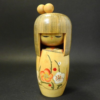Japanische kreative Kokeshi Puppe, Vintage, Okappa, 5,75 Zoll (14 cm), #S46