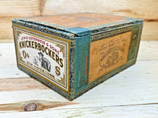 Beautiful Knickerbockers Vintage Antique Cigar Box New Haven CT Union