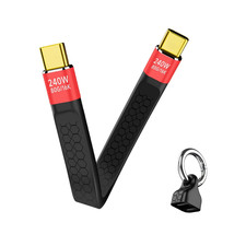 Short Thunderbolt 5 USB-C Cable: 5-inch USBC 80Gbps Data Transfer - 240W PD Fast