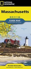 National Geographic GuideMap MA Massachusetts Road Map & Travel Guide GM01020315