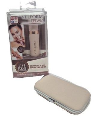 Velform Epilwiz Epilierer mit Manikürset 18 Karat vergoldeter Kopf
