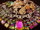 Rhinestone Vintage to Modern Jewelry Lot Mixed Costume Jewelry Bundle