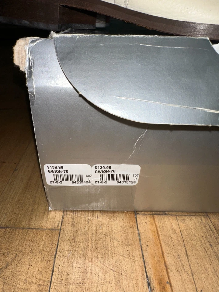 Aldo 一脚蹬乐福鞋男式 43 码白色皮革方头舒适休闲鞋 — 第 2/4 张图片