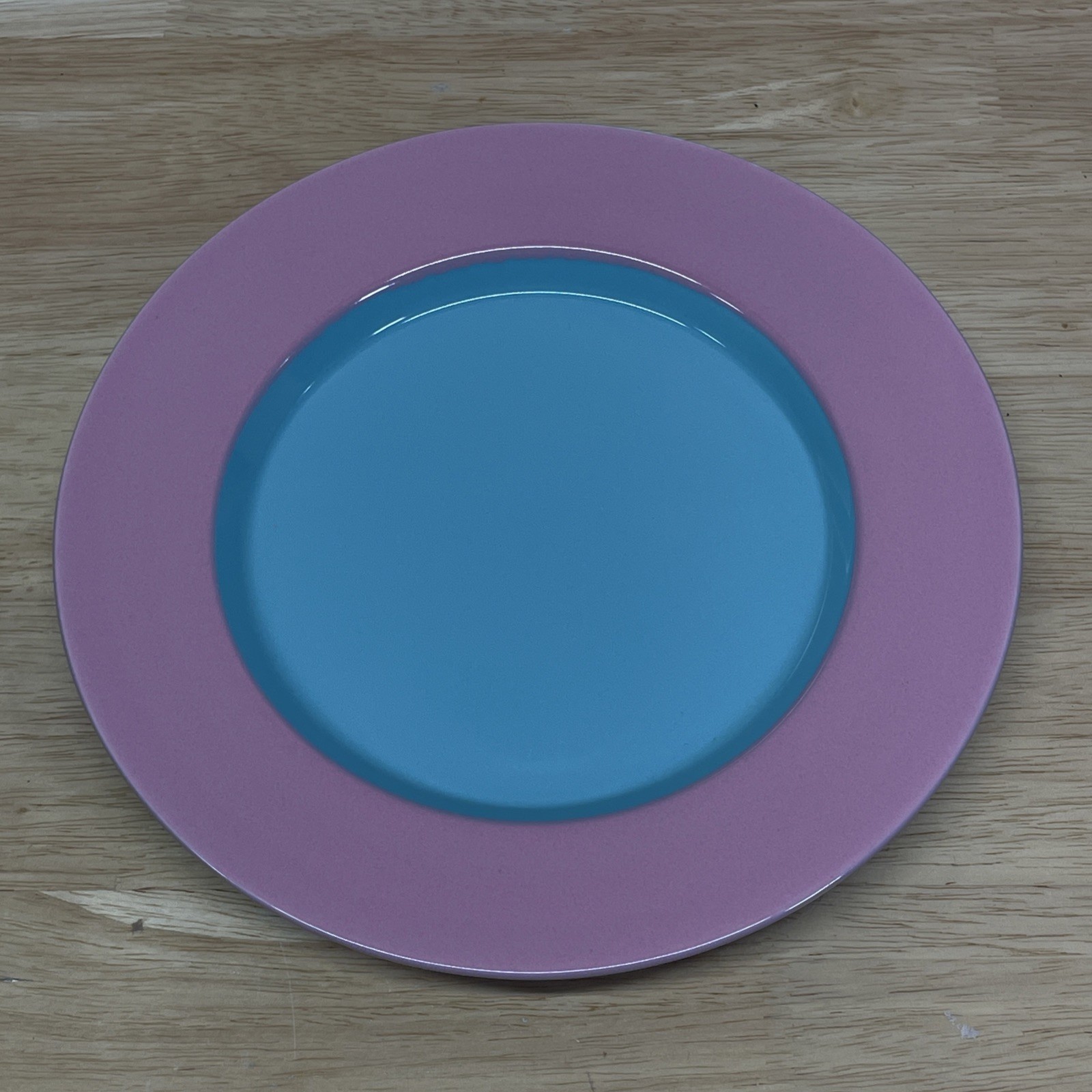 Vintage Lindt Stymeist COLORWAYS 9" Salad Dessert Plate Green/Pink Retro