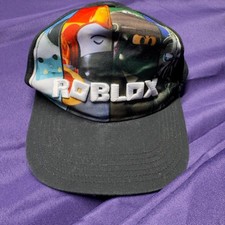 Roblox Snapback Hat Black Adjustable Gaming Cap Kids Youth One Size Gamer Legit