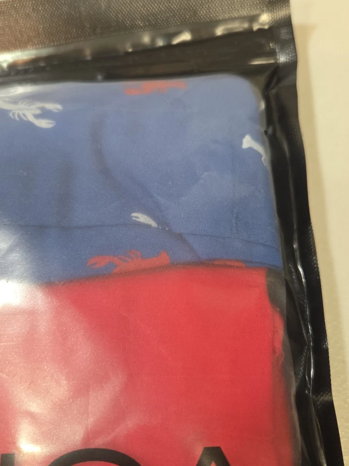 Paquete de 3 calzoncillos boxer de algodón tejido mediano M azul rojo brillante Nautica para hombre Foto 2 de 4