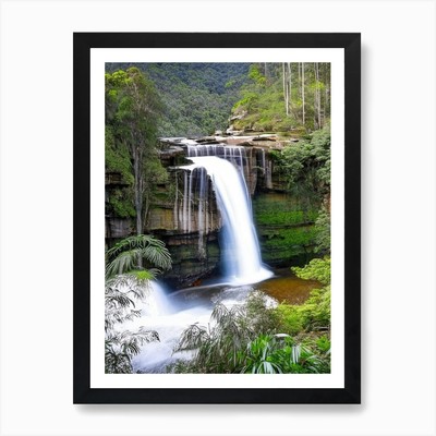 Millstream Falls, Australia Majesti Framed Wall Art Poster Canvas Print Picture