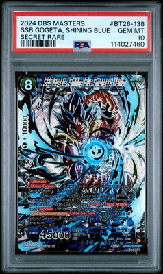 ドラゴンボールカード PSA10 BT26-138 Gogeta, Shining Blue SCR 2024 SECRET RARE #BT26-138 SSB GOGETA, SHINING BLUE STRONGEST