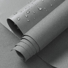 100 Waterproof Fabric Marine Canvas, 58" W 600D, 1 Yard Light Gray Pvc-Backed
