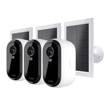 3 Pack Arlo Essential Outdoor 2K Camera 2nd Generation with Solar Panels, NEW