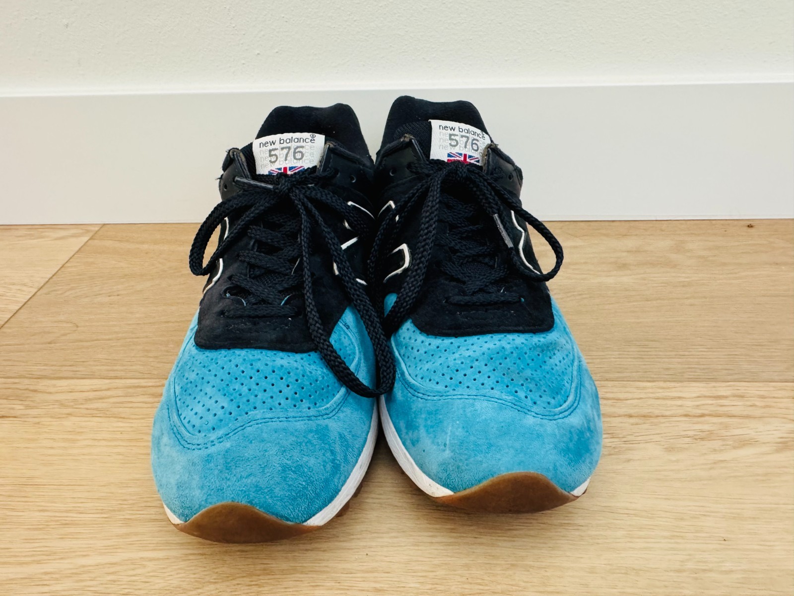 RARE New Balance 576 Made in England Navy Bolt Blue / 10.5 image 7