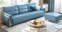 Sofa 3 Sitzer Modern Relax Sitz MöBel Dreisitzer Blau Polster Luxus MöBel Neu