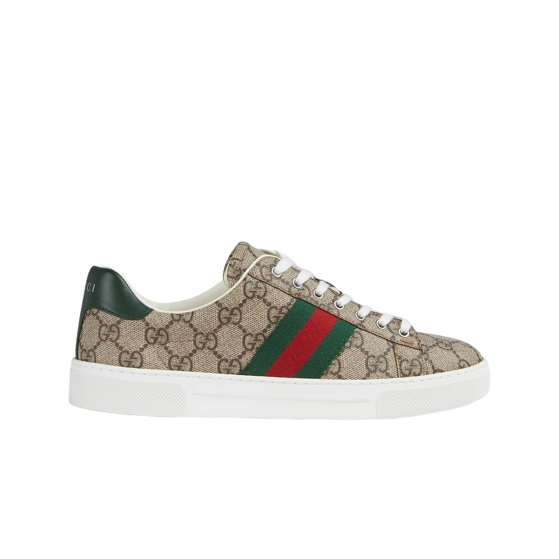 Gucci Ace Sneakers Web Beige Ebony Women