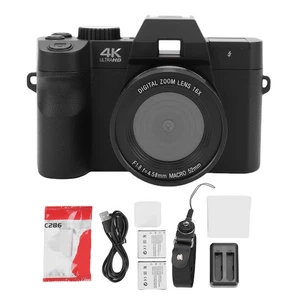 4K 48MP Caméra sans miroir avec 16X Zoom 32GB Caméra de voyage carte mémoire pour STIB